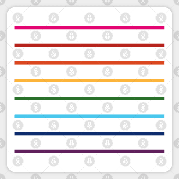 Thin Lines Rainbow Sticker by PSCSCo